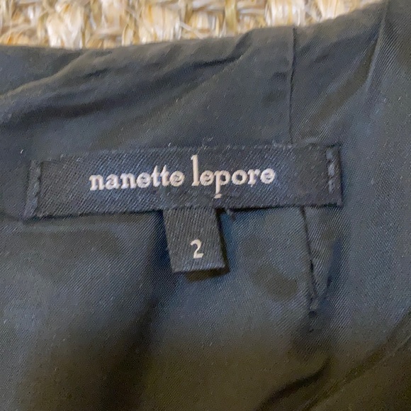 Black fringe Nanette Lepore dress size 2 - Picture 3 of 5